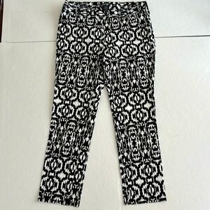 Lord & Taylor Black/White Slacks, Size 8